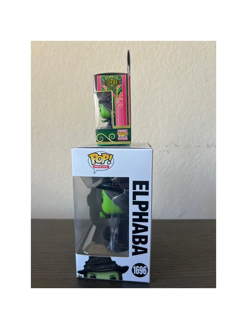 Elphaba Funko Pop & Pocket Pop Keychain #1696 Wicked Wizard Oz Witch Movies